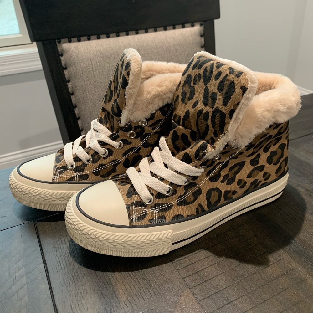 MingKuang Fashion Shoes - Leopard Print sneakers